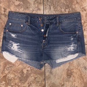 AEO Jean destressed shorts
